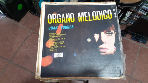 Lp Organo Melodico Juan Torres Vivir En Acetato,long Play