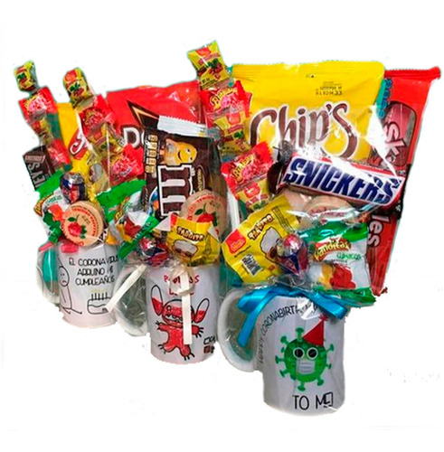 Taza Personalizada Con Dulces Surtidos
