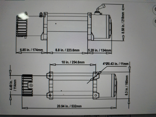 Winche Ruggel 12000lbs 12v Para Rusticos Nuevo