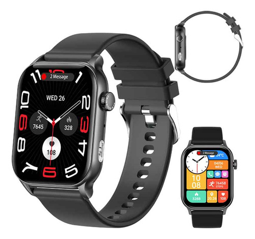 Smartwatch Hombre Mujer Llamada Bluetooth Smart Watch Notificación De Mensajes Reloj Inteligente Ios/android Smartwatches Deportivo Salud Hancdon Kr86