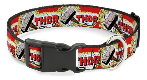 Collar Para Perro Con Hebilla Clip De Plástico Thor Hammer R