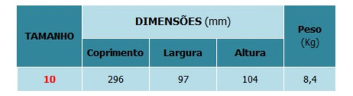 Bigorna Número 10 Metalcava 8.4kg Vermelho Ferro Fundido