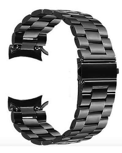 Imagem 1 de 5 de Pulseira Aço No Gap P/ Samsung Galaxy Gear S3 Trummir Preta