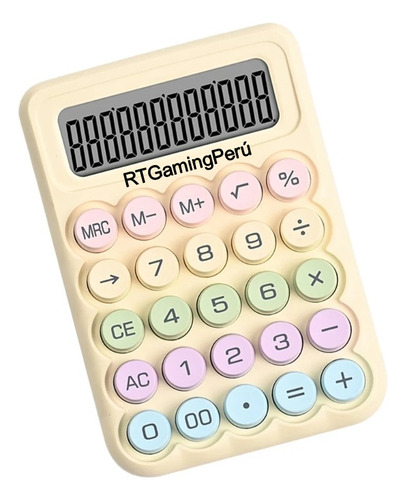 Calculadora Kawai Teclado Mecánico Pantalla Lcd 12 Dígitos