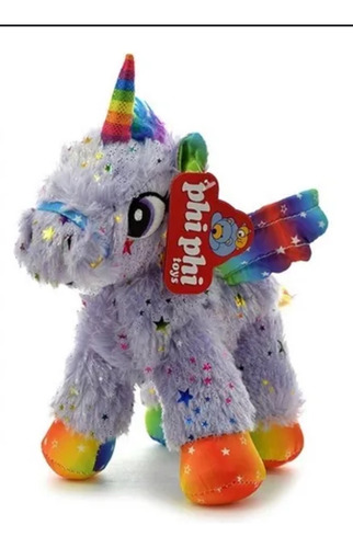 Phi Phi Toys Animales Unicornio Blanco Con Violeta