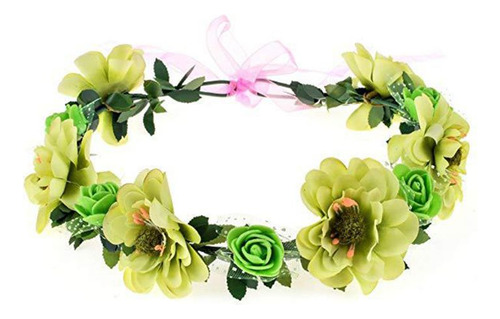 Diadema De Flores Para La Cabeza, Guirnalda, Corona, Fiesta