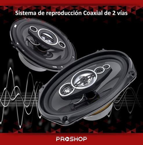 Imagen 2 de 10 de Kit 4 Parlantes Para Auto 6x9cm 800w 16x24 + 16cm 500w Modelo Nuevo