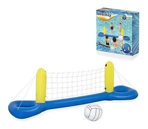 Imagen 5 de 6 de Set De Voley Inflable Flotante Con Red Y Pelota Bestway