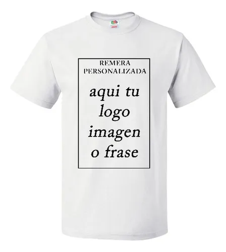 comprar Remera Personalizada Con Tu Logo\u002F Imagen Sublimada Estampado