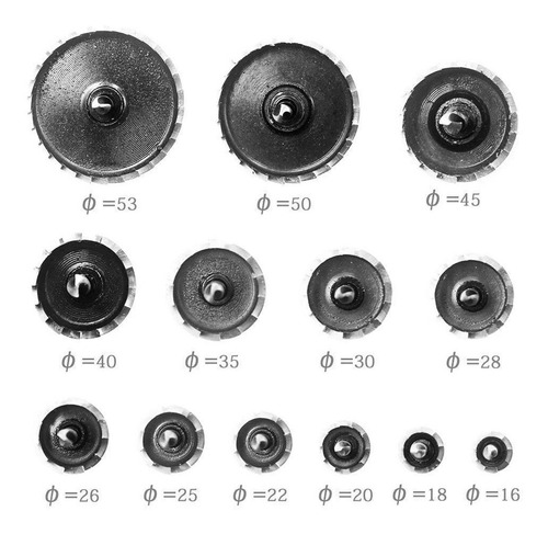 13 Brocas Copa Sierra Hss De Carburo Para 16-53mm