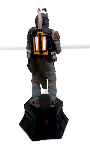 Miniatura Boba Fett Star Wars Xadrez Oficial De Metal.