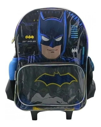 Mochila Escolar Con Carro Ruedas Batman - 18 Pulgadas Cresko