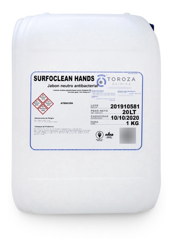 Jabón Antibacterial Para Manos Neutro Con Certificación Nsf
