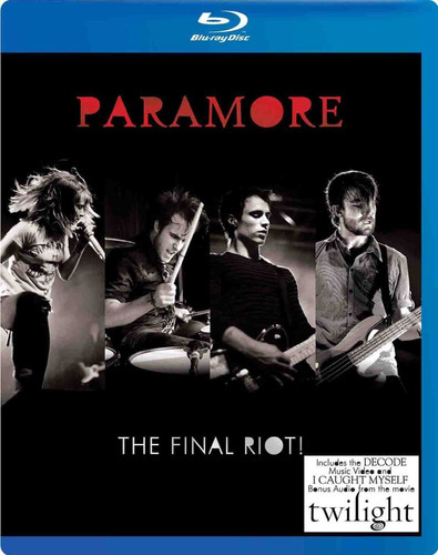 Paramore Final Riot Tour Blu-ray Import.new Cerrado En Sto 