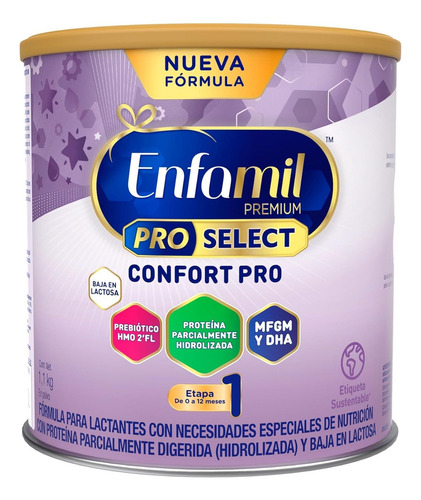 Fórmula Infantil Enfamil Premium Confort, 1.1kg 2pz Sabor Leche