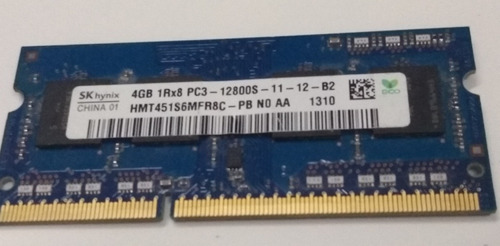 Memoria Ram 4gb 1rx8 Pc3-12800s-11-12-82 Hmt451s6mfr8c-pb