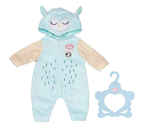 Baby Annabell 706725 Owl Onesie-to Fit 43cm Dolls-set Incluy