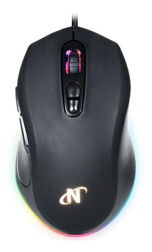 Mouse Gamer Nisuta Nsmogz7 Rgb 6400 Dpi Programable 6d Negro