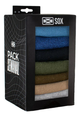 Pack De Medias Sox Algodon Soquetes Unisex Premium - Pack X7