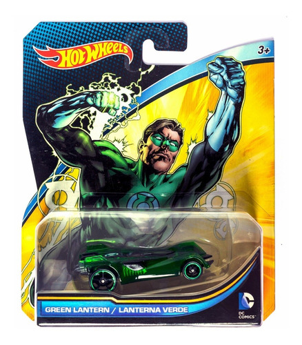 Linterna Verde Hot Wheels Green Lantern Dc Character Cars