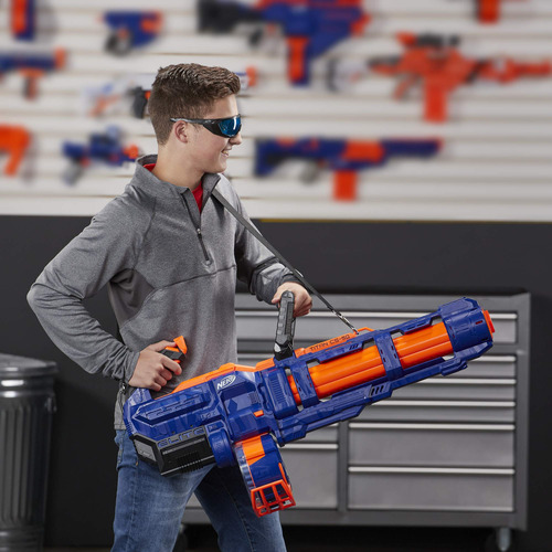 Nerf Elite Titan Cs-50 Blaster Motorizado Con 50 Dardos