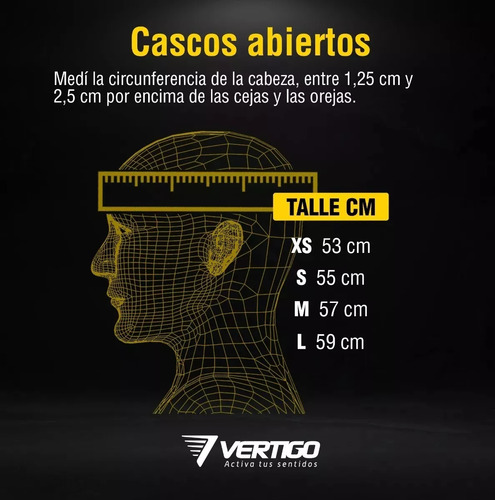 Casco Abierto Vertigo V10 Fluid Negro