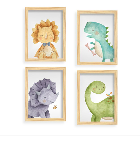 Decoração Quarto Bebê Tema Dinossauro Quadrinhos Dinossauro