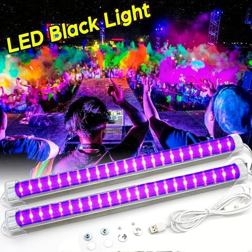 Barra De Luz Negra Led, Tubo De Luz Ultravioleta Usb, S...