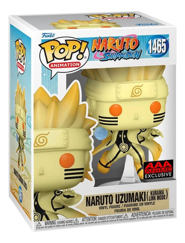 Naruto Modo Kurama Exclusivo Aaa Funko Pop Naruto Shippuden