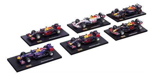 Carros Colección F1 Bburago Red Bull 6pk Checo Pérez