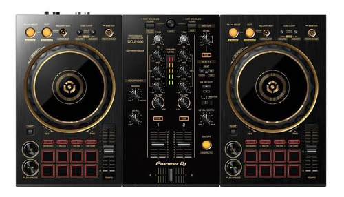 Imagen 1 de 2 de Controlador DJ Pioneer DDJ-400 dorado de 2 canales