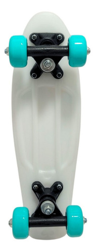 Skate Infantil Semi Profissional Mini Cruiser Montado Cor Rosa