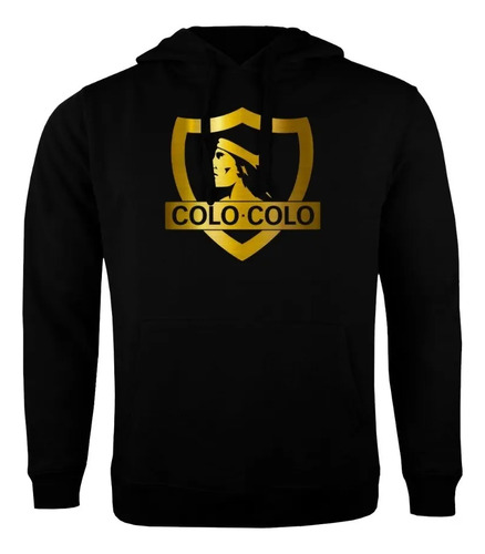 Poleron Colo Colo Insignia Grande Dorada Unisex Fab. Chile