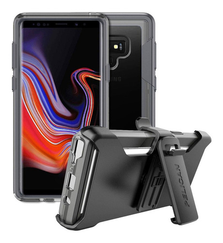 Case Pelican Voyager Mil-std Para Galaxy Note 9 Clear Black