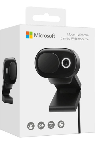 Webcam Moderna Microsoft Micrófono C/ Cancelación De Ruido