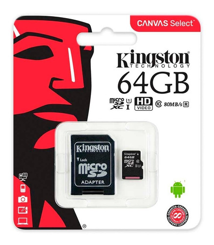 Tarjeta Micro Sdhc/sdxc 64gb Canvas