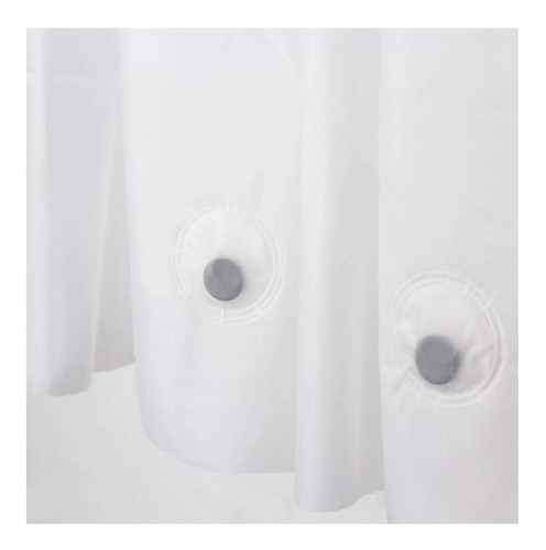 Imagen 2 de 10 de Forro Protector De Cortina Pvc Antihongos Con Imanes 180x180