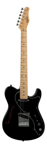 Guitarra elétrica Tagima Brasil T-920 semi hollow de  cedro black com diapasão de madeira de marfim