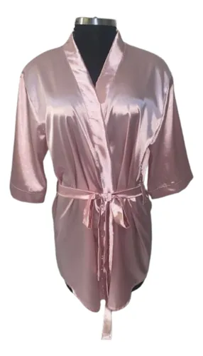 Bata Satin Bordada Para Quinceañera