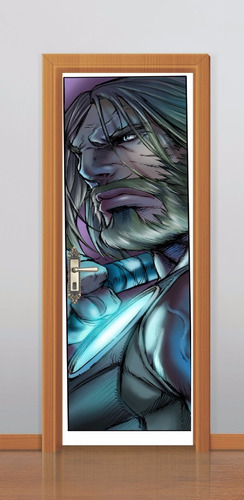 Adesivo Porta Parede Vingadores Thor Desenho Comic Novidade!