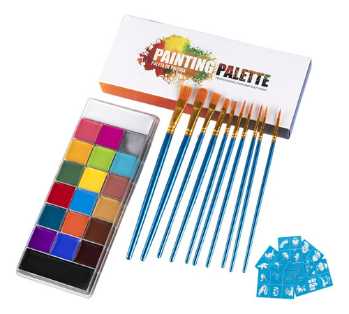 Wofo Juego De 20 Colores De Pintura Para Cosplay, Maquillaje