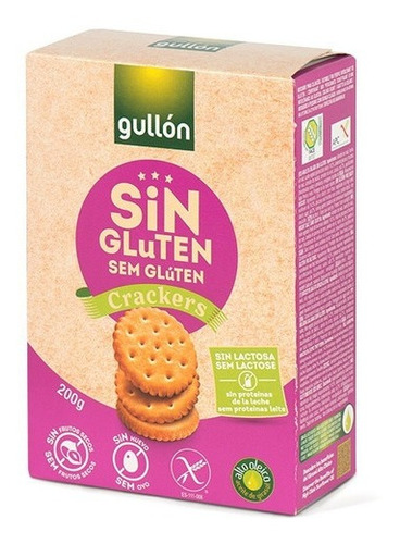 Imagen 1 de 3 de Galletitas Gullon Crackers Sin Gluten 200 Gr Importadas