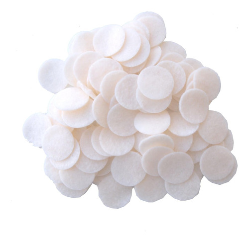 1 Inch Off-white Cream 100pc Felt Circles