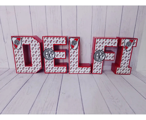 Letras 3d River Plate