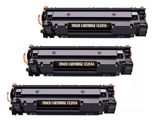 Kit De 3 Toner Genericos Ce285a  Impresora Laserjet  P1102w