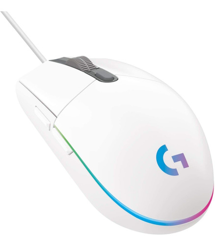 Mouse Gamer Logitech G102 Light Sync Rgb 6 Botones Blanco