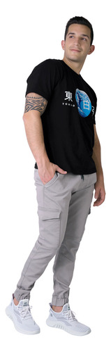Gra - Gris Perla - Pantalón Hombre Moda Jogger Gris Furor 62