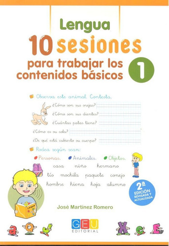 10 Sesiones Para Trabajar Los Contenido Bãâ¡sicos : Lengua..