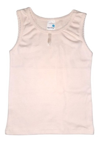 Set 4 Camiseta Interior Buggy Blanca Beige Niña 1 A 8 Años