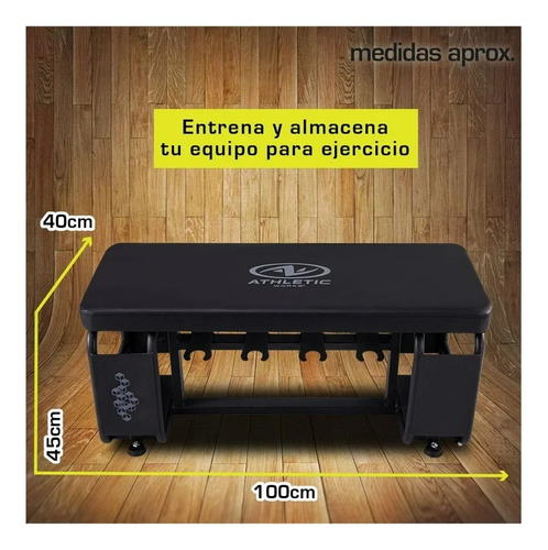 Banco Para Ejercicio Con Rack Pesas Athletic Works Wmsb-682